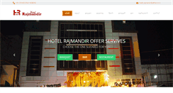 Desktop Screenshot of hotelrajmandir.com